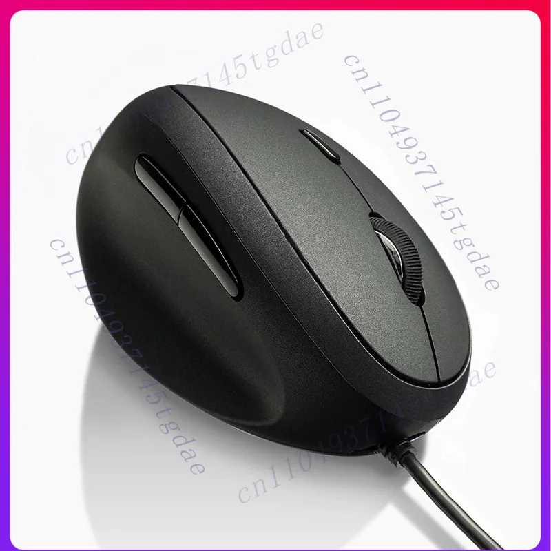 Mouse for SANWA vertical grip vertical grip ergonomic office wired, left hand version black