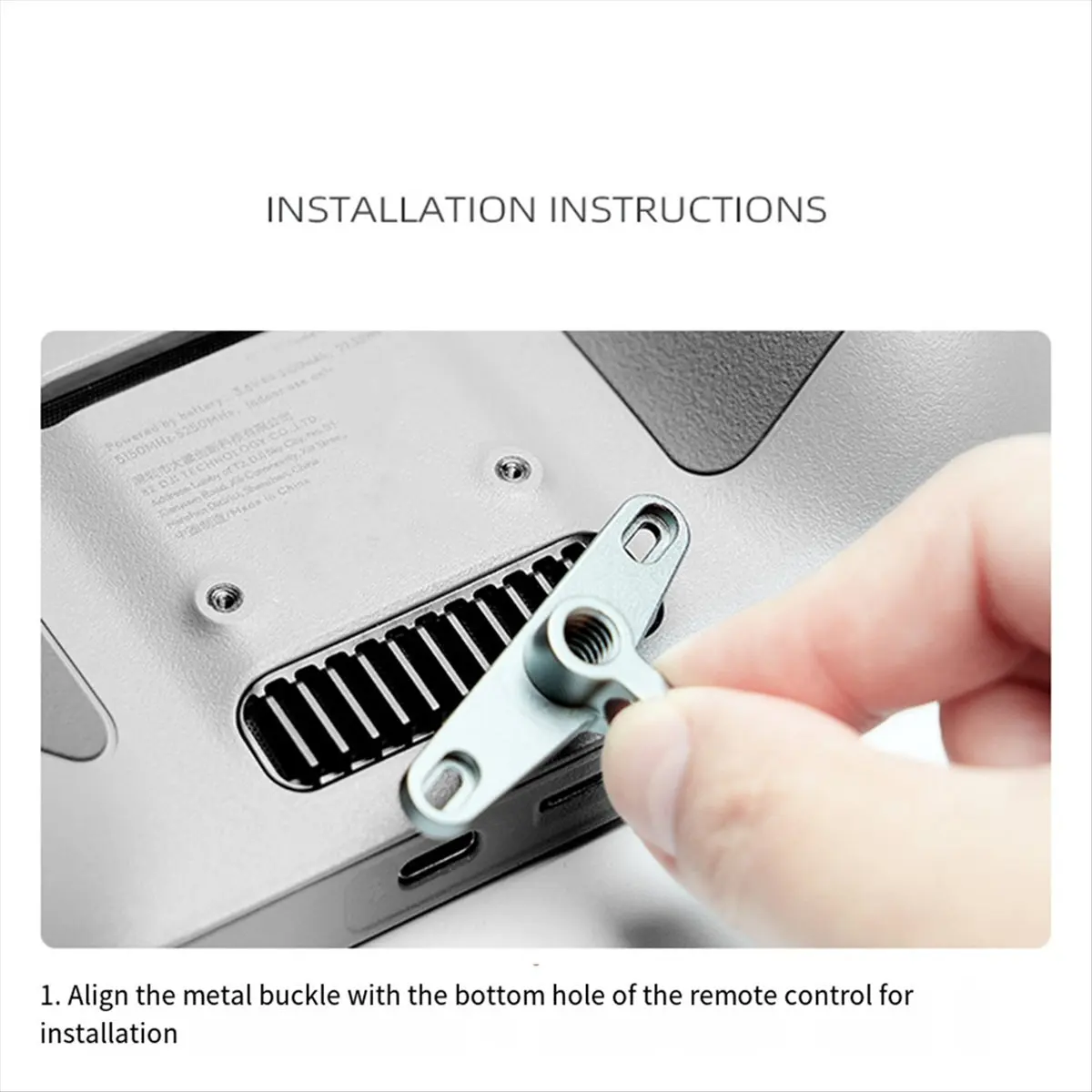 A40I For /RC Remote Control with Screen Mount Board Metal Hook Holder Buckle Bracket Drone Accessories