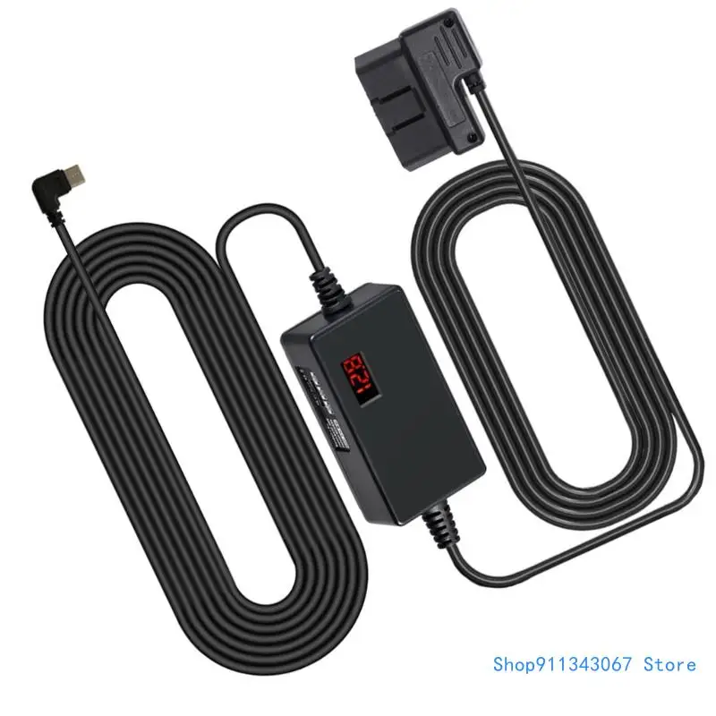 OBD Power Cable with Switches Button USB/USB C to OBD Power Cable for Dashing Camera 24 Hours Monitoring 12-24V Drop shipping