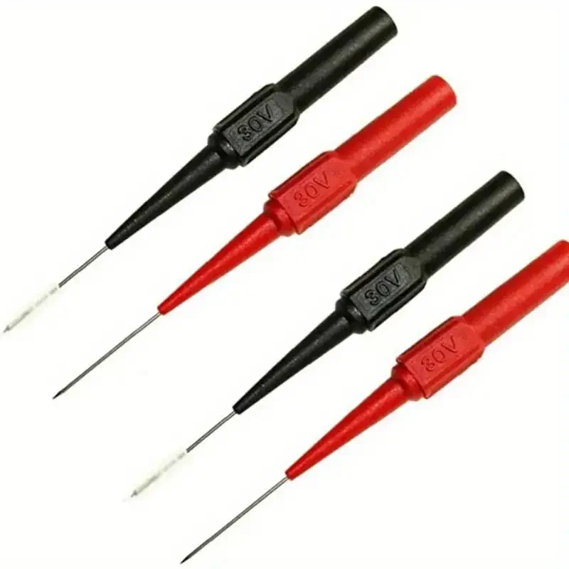 30V Car Tip Probes Diagnostic Tools Auto Multimeter Test Leads Extention Back Piercing Needle Tip Probes Mechanical Tools