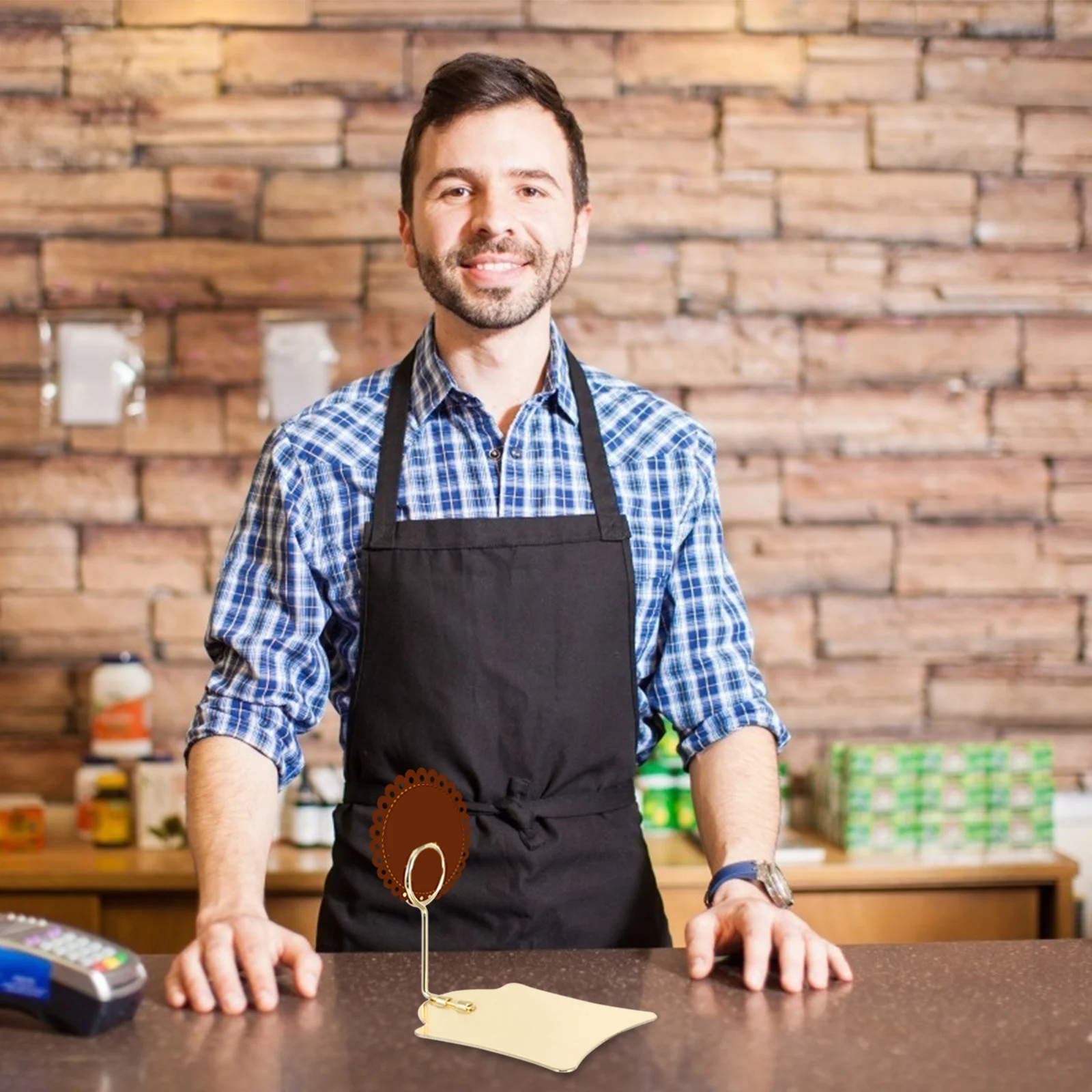 

3Pcs Supermarket Price Tag Clip Metal Label Holder for Food Sign Display Shelf Ad Wire Clip Reusable Price Display Rack Stand