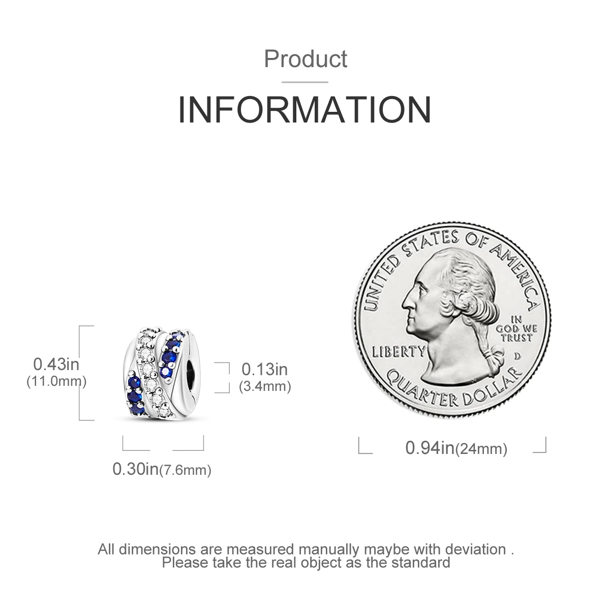Charms passend für Originalperlen, 925er Sterlingsilber-Clip-Charms, Zirkon-Silikon-Abstandshalterperlen, passend für Armbänder, Damen-DIY-Geschenk – Detail 6