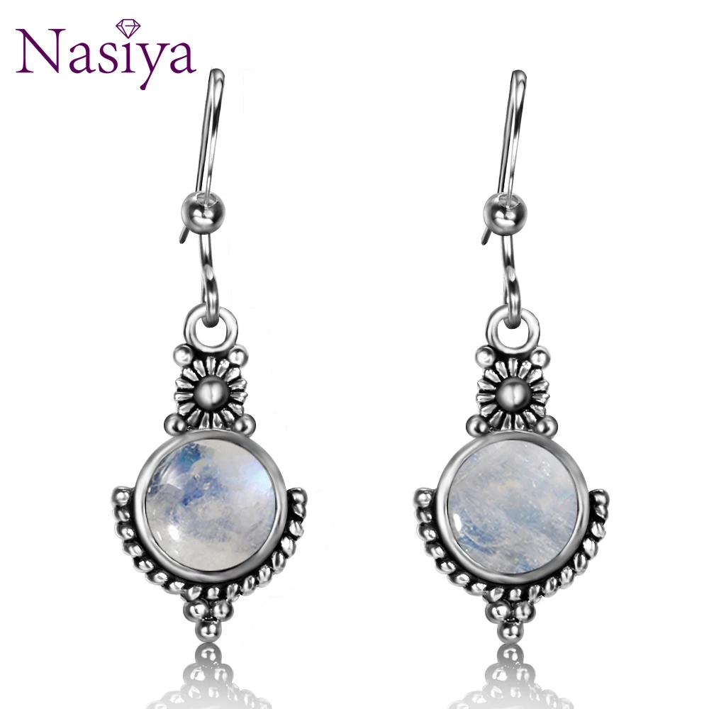 Bohemian Style Natural Moonstone Drop Earrings Women's Jewelry Engagement Party Anniversary Daily Life Gift