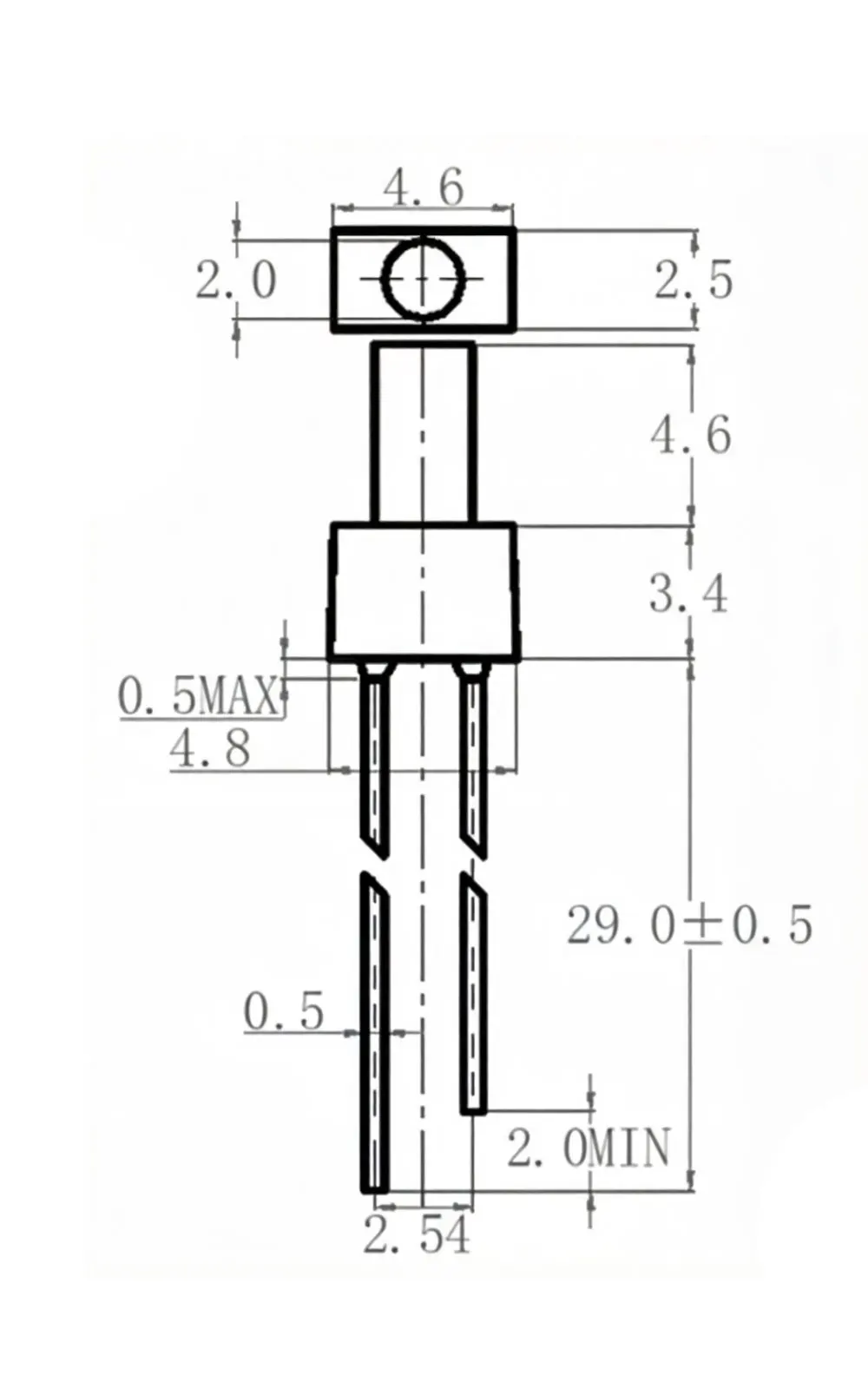20 Stück mehrfarbige 2 mm LED-Lichtlampen mit flacher Oberseite, diffus/wasserklar, rot, gelb, blau, grün, weiß, orange – Detail 1