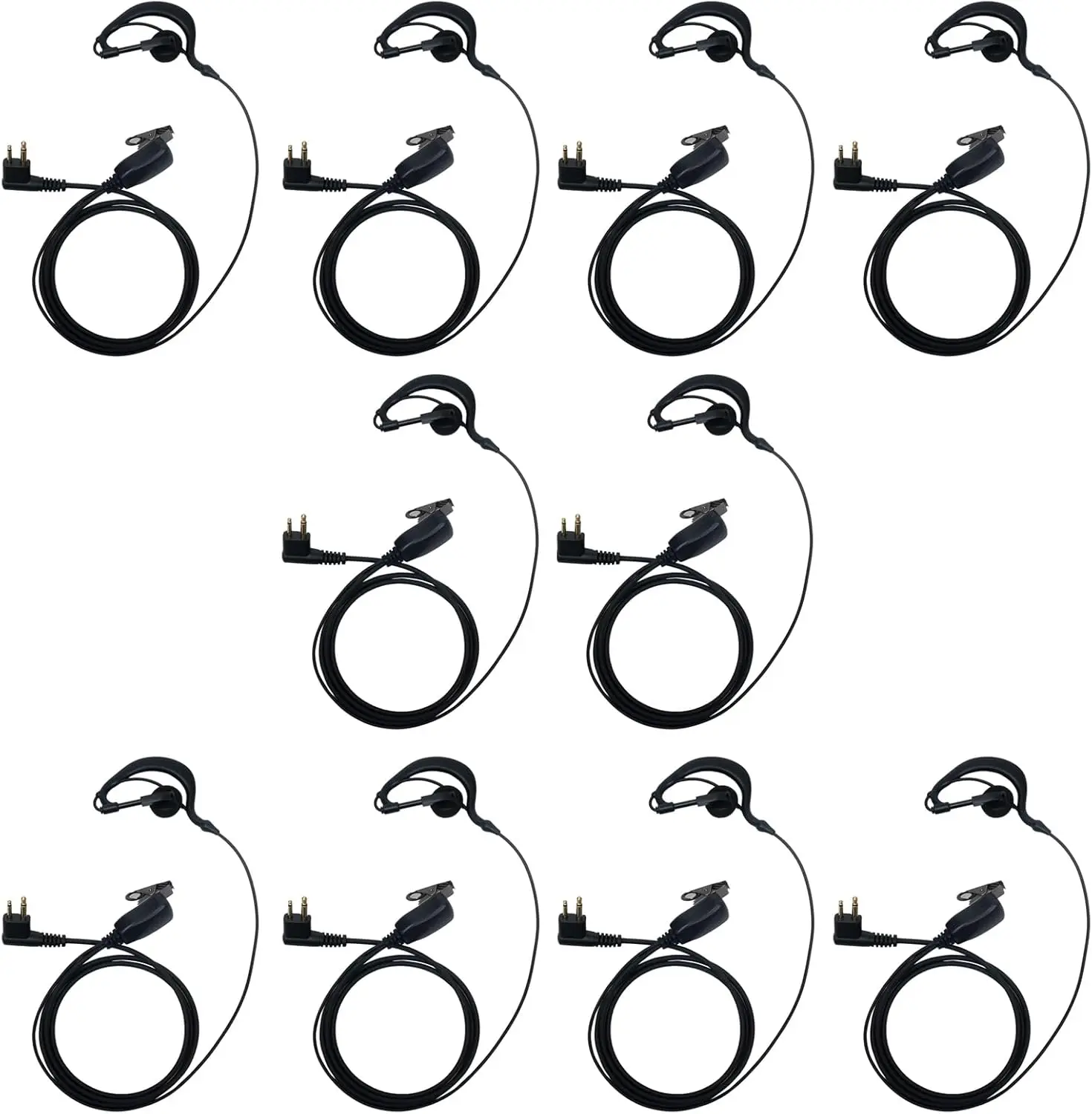 lot-de-10-ecouteurs-a-2-broches-avec-micro-ptt-en-forme-de-g-pour-motorola-cp200d-cp200-cp100d-cp185-cls1410-cls1110-bpr40