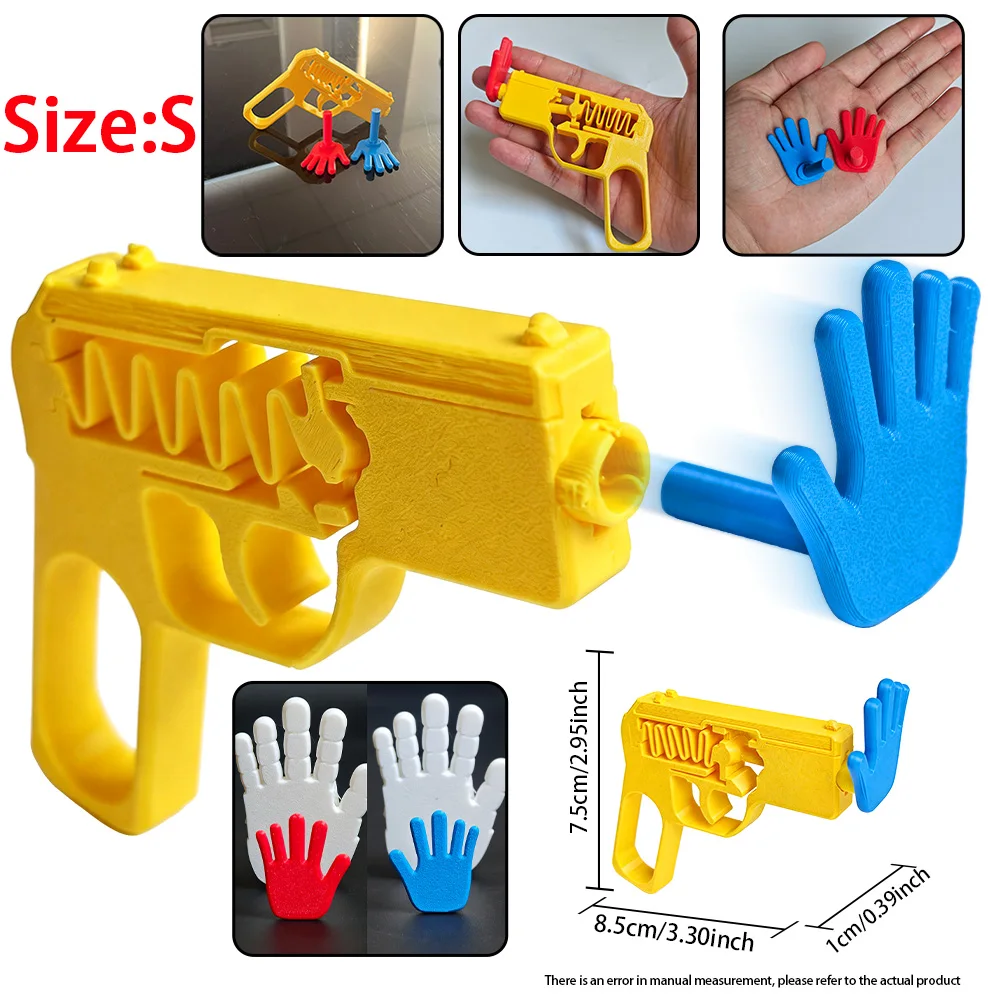 New 3D Printed Extendable Hand Prop, Telescoping Palm Prop Toy for Cosplay Halloween, Interactive Clapper Game&Party Favor Gift