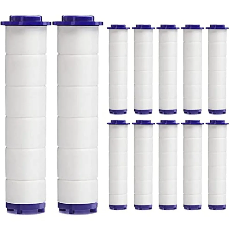 

High Pressure Handheld Turbo Fan Shower Head PP-Cotton Filter Cartridge, 3.7in Detachable Propeller Hydro Jet Shower Head Filte