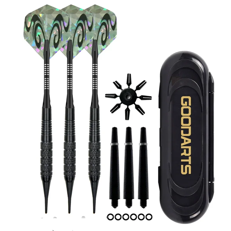 18g Soft Tip Darts with Standard Square Darts Flights Professional Indoor Plastic Tip Darts Set for Electronic Dart Game