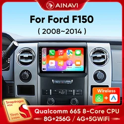 Ainavi Car Radio For Ford F150 P415 Raptor 2008 2009 2010 2011 2012 2013 2014 Wireless Carplay Android Auto Car Multimedia 2 Din