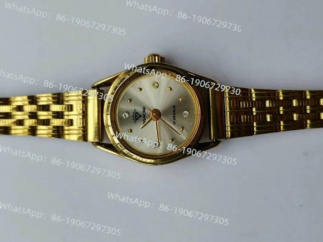 

Брендовые круглые стальные полоски Shanghai Diamond, модные и простые женские персонализированные механические часы