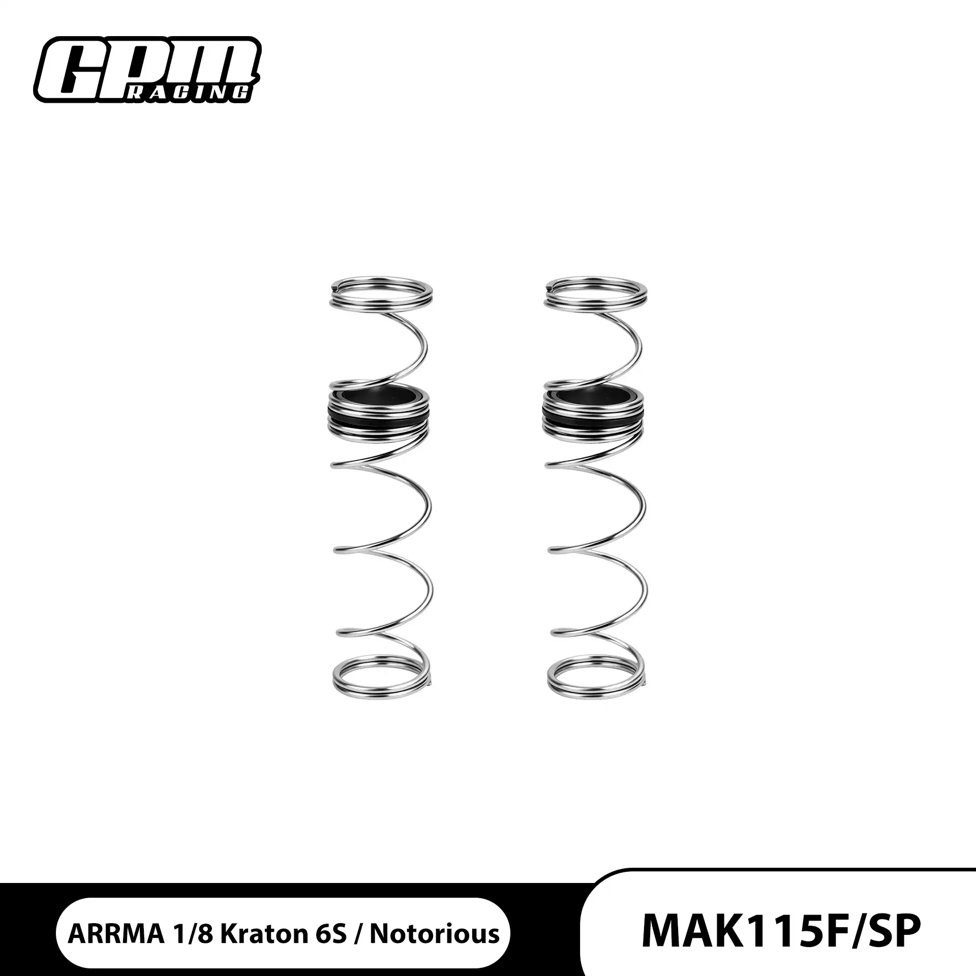 ARRMR 1/8 Cactus 6S Nomad 6S Steel Material Front and Rear Suspension Thickened Upgraded Spring