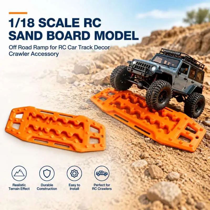 1/18 Scale RC Sand Board Model Off Road Ramp for RC Car Track Decor Crawler Accessory