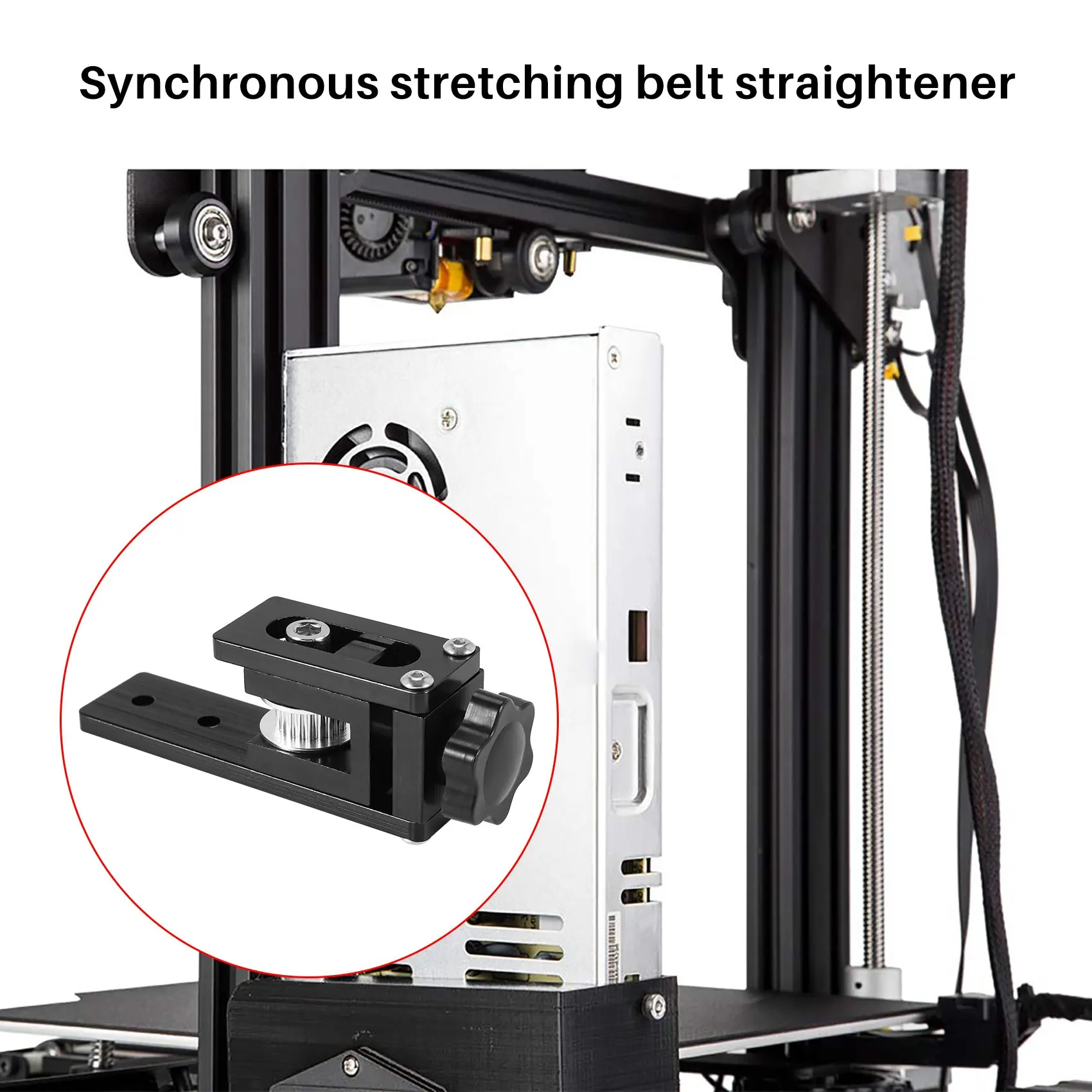 Update 2020 X-Axis Profile Synchronous Belt Stretch Straighten Tensioner For Creality Cr-10 Cr-10S Ender-3 3D Printer