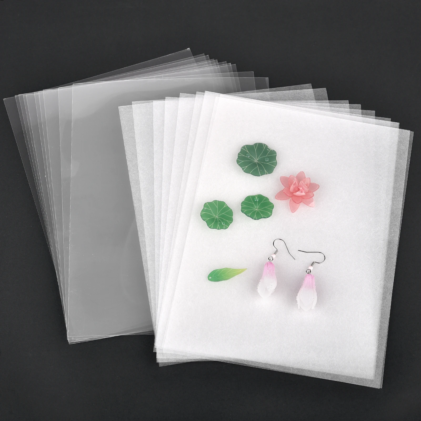 10Pcs Shrink Plastic Sheets DIY Fun Thermal Shrink Film Translucent Shrink Art Film Papers Handmade Supplies Making Party Decor