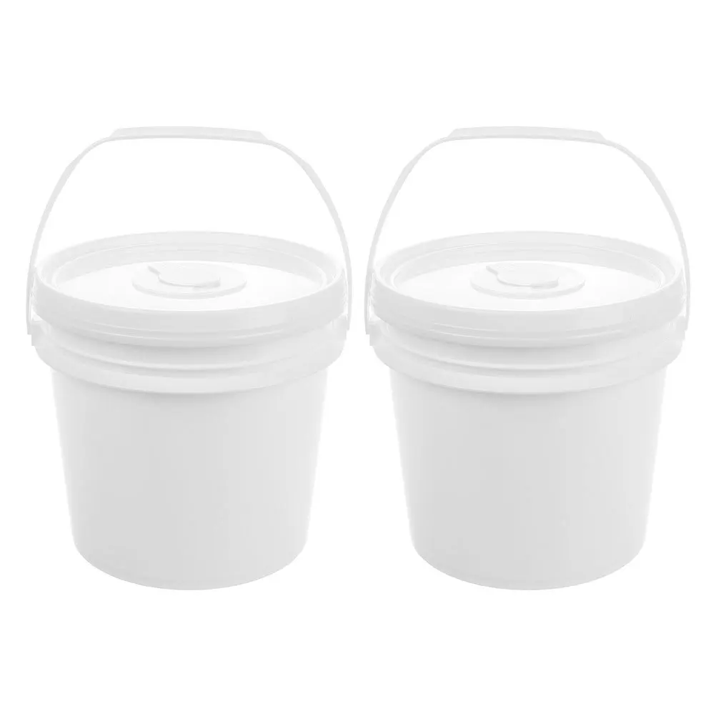 

2Pcs Wipe Holder Plastic Bucket with Lid Car Travel Storage Container Wipe Dispenser Large Capacity Moisture Sealed