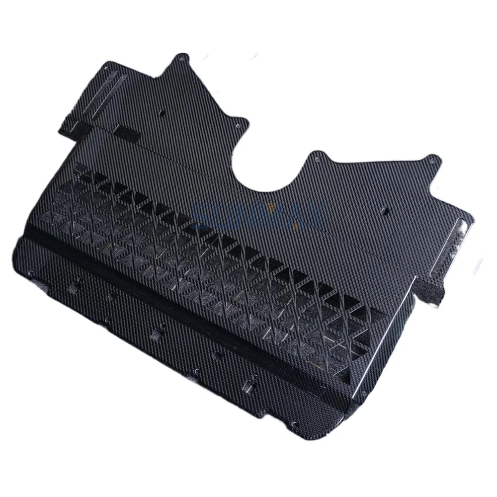 For Sunmax Dry Carbon Fiber Car Front Engine Fuel Oil Cooler Guard Skid Plate for BMW M2 G87 M3 G80 M4 G82 2021+