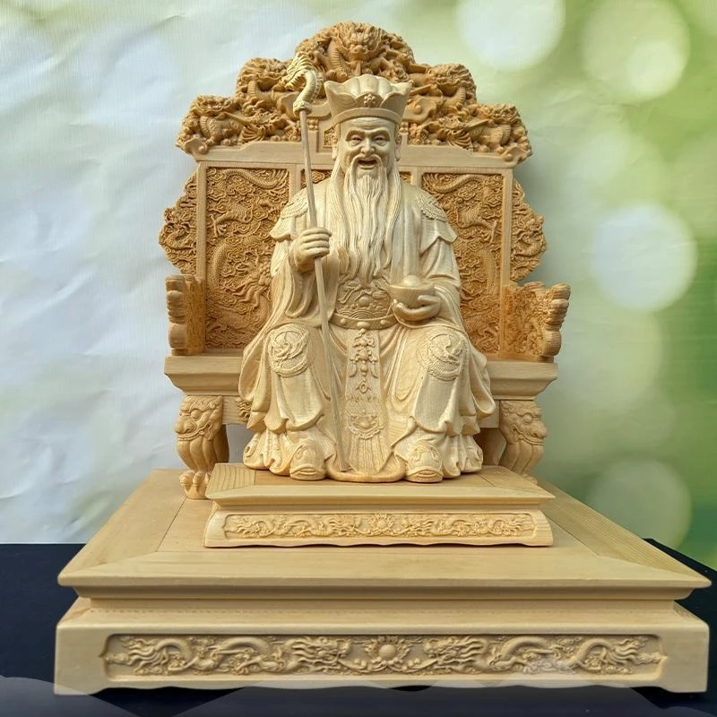 Dragon Chair Land Public Ornament Zhengde God of Wealth Statue Decoration Uncle Duke Crafts Living Room