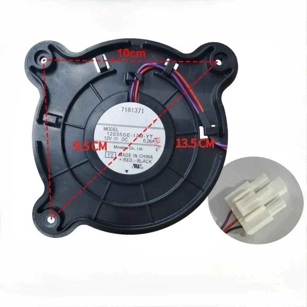 New For Meling Refrigerator Cooling Fan 12035GE-12M-YT 12V Fridge Radiator Freezer Parts