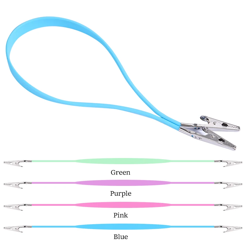 Dental Silicone Bib Clips Napkin Holder Colourful Silicone Wide Rope Patient Scarf Clip Dentist Lab Tool