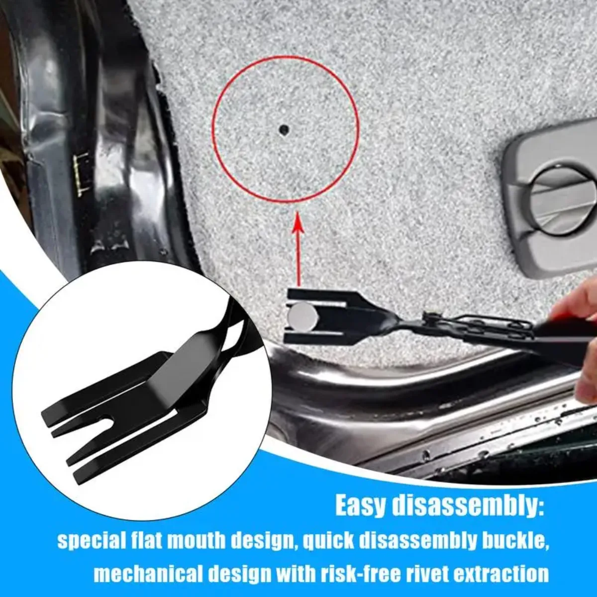 Sturdy Pry Tool New Auto Trim Clip Plier Removal Pliers Repair Kit Used For Van Door Panel Fascia Dash Upholstery Remover Tool