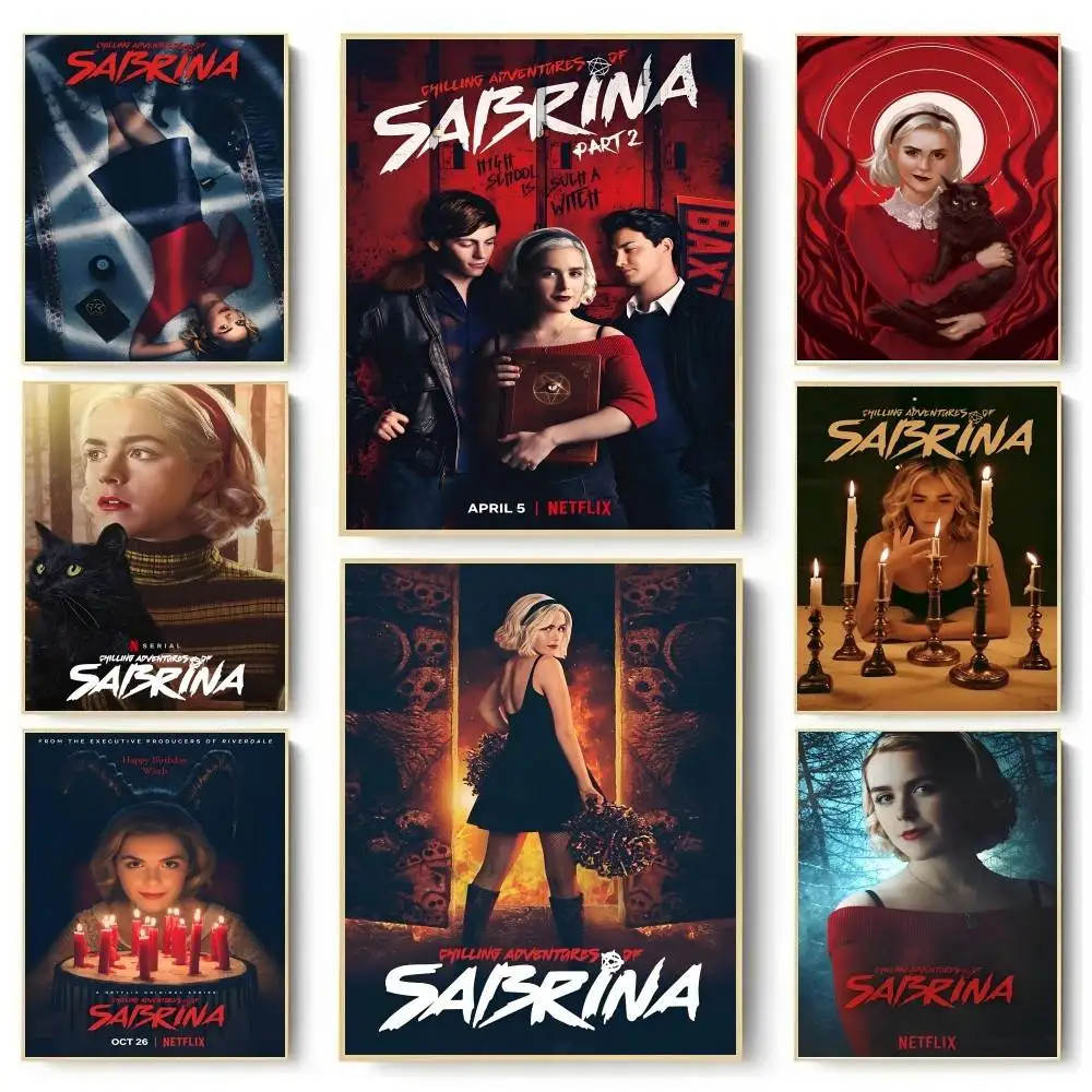 1pc Chilling Adventures Of Sabrina Poster Sticker Print Waterproof Wall Art For Living Room Bedroom Home Decor