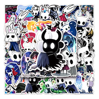 50PCS Cartoon Game Hollow Knight Cool Stickers Aesthetic Kid DIY Toy Car Skateboard Laptop Phone Graffiti Decal Sticker F5