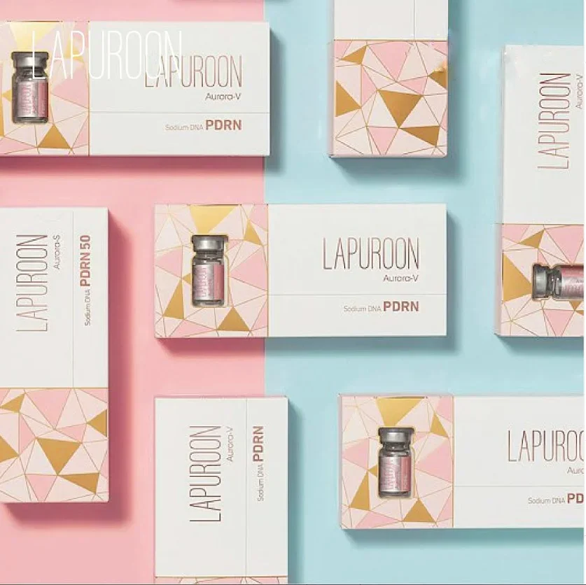 KOREAs PDRN Lapuroon Aurora Vivid 5ML*5VIALS  Skin Boosters Lapuroon Aurora Super Vivid Skin Care