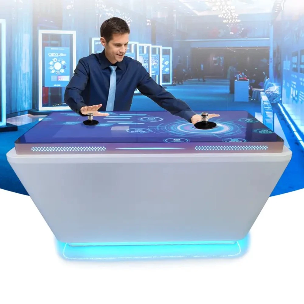 Airport HD Interactive Multi-Touch LCD Kiosk, Object Recognition Table SDK Function OEM Commercial Advertising