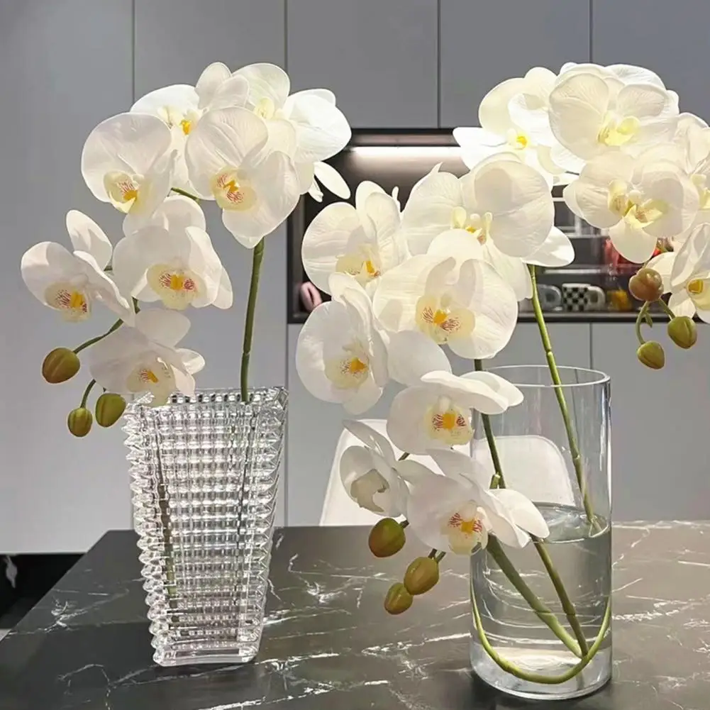 Artificial Orchid Flowers 69cm Phalaenopsis Stem Fake Plants for Table Arrangement Home Room Party Decor Wedding Centerpiece