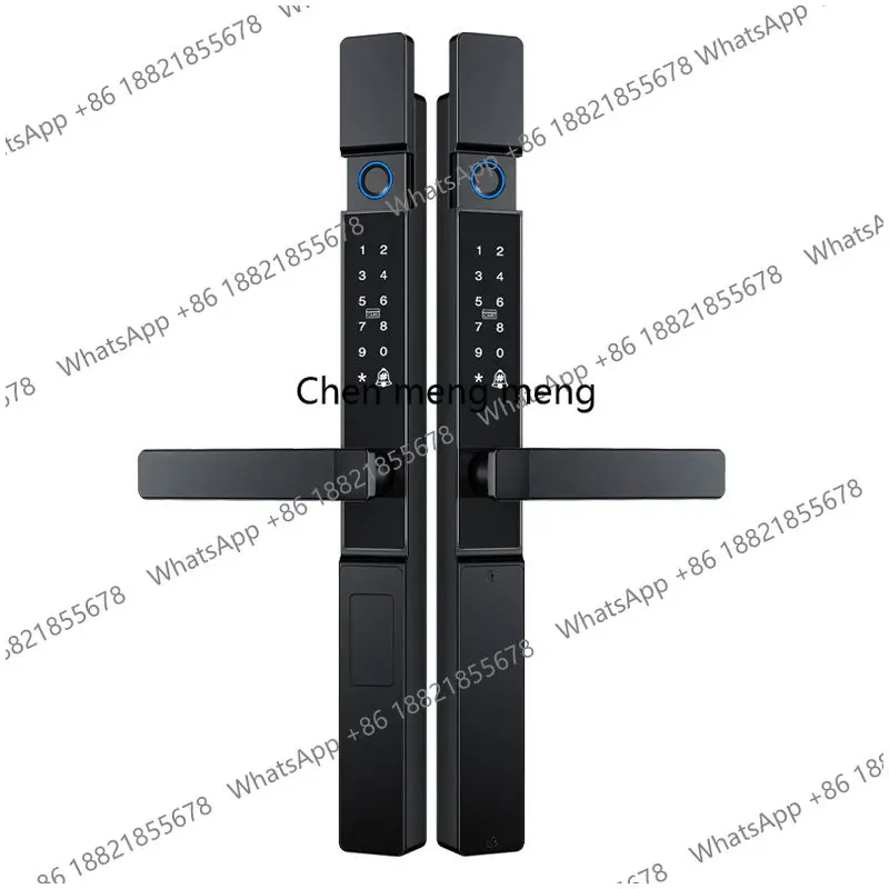 Outdoor double-sided waterproof fingerprint password door lock zinc alloy outdoor courtyard door sun protection