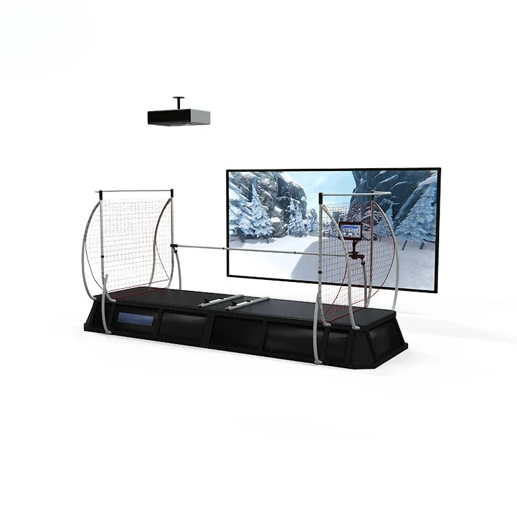 معدات ترفيهية للياقة البدنية واللياقة البدنية والجسم، محاكاة داخلية للتزلج، جهاز ألعاب تجاري كبير الكل في واحد #4