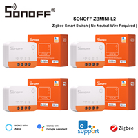 SONOFF ZBMINI L2 Zigbee Smart Switch Module No Neutral Wire Required Smart Home 2 Way eWeLink APP Control For Alexa Google Home