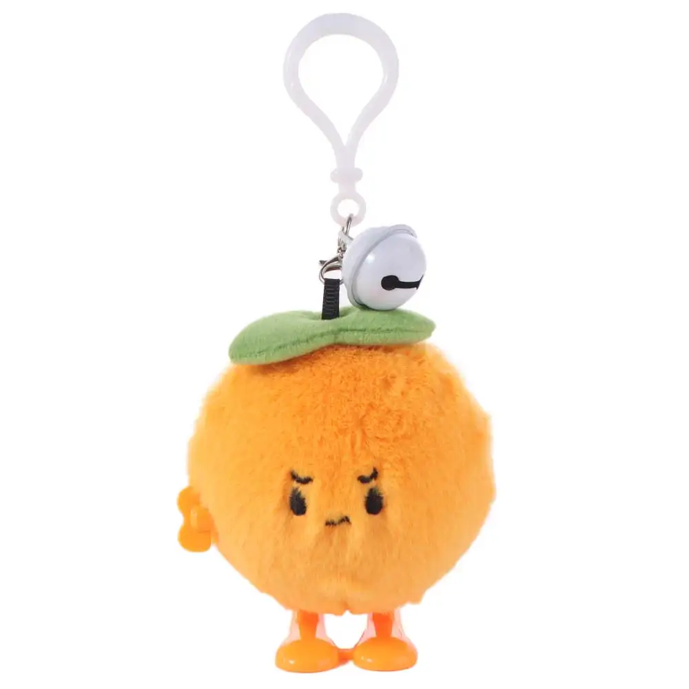 

Bag Hanging Tangerine Plush Keychain Fluffy Stuffed Dolls Plush Orange Key Chain Soft Cartoon Tangerine Car Key Ring