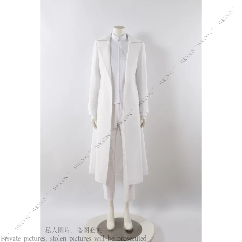 Ivan Alien Stage Round6 Cosplay Costume Wig Coat+Undercoat+Pants+Waistband+Chain Anime Role Playing Halloween Carnival Outfit