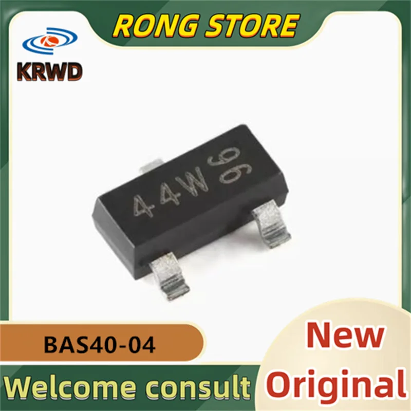 100PCS 44W  New Original BAS40-04 BAS40-04,215 SOT-23-3