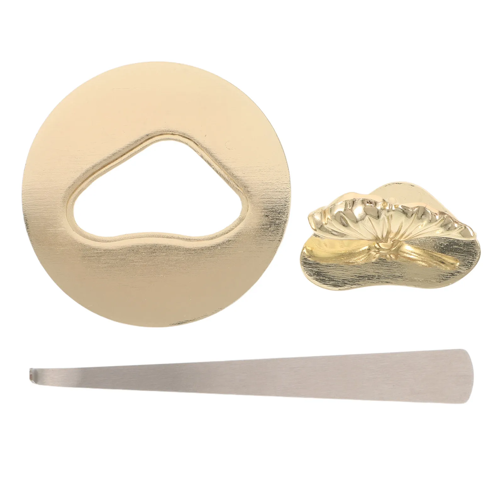 2Pcs 8cm 3.2in Golden Metal Candle Topper with Hook Holes Evenly Burning Jar Candle Extinguished Lid Cover for Jar Candles