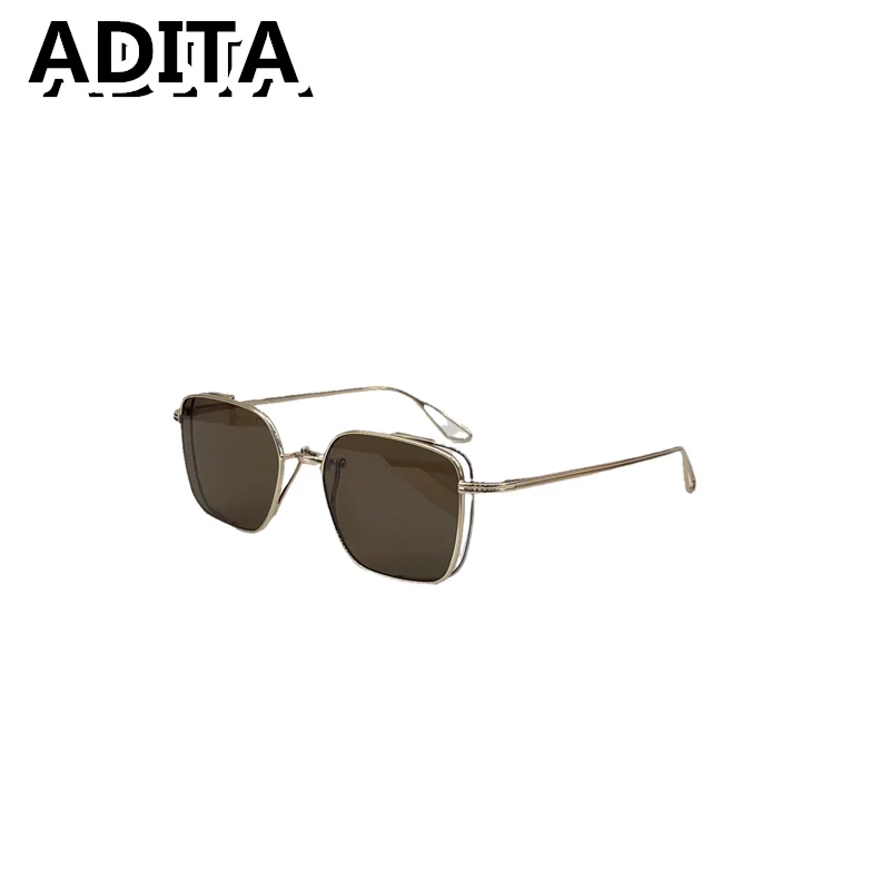 

ADITA DTX-124 SIZE 49-20-145 Top High Quality Sunglasses for Men Titanium Style Fashion Design Sunglasses for Womens with box