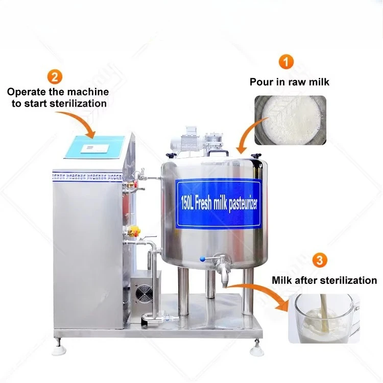 MY Stainless Steel 50l 100l Pasteurizer Yogurt Making Machine Small Scale Milk Tank