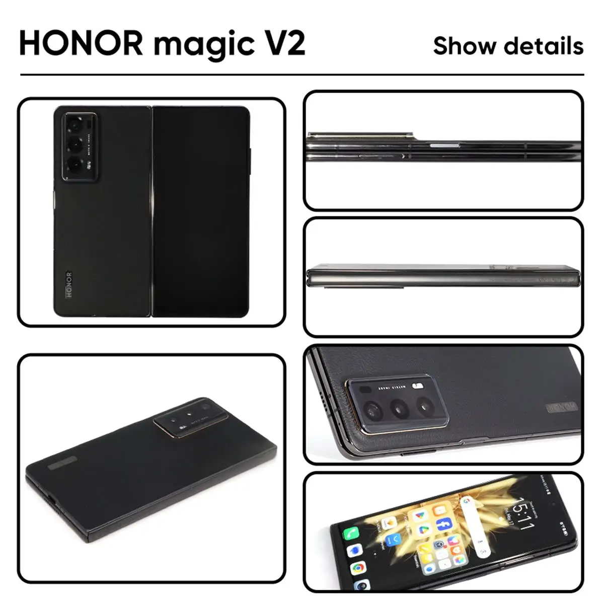 Imagem -05 - Honra Magic-v2 Câmeras Traseiras Versão Global 7.92 Ltpo Oled Display 120hz Snapdragon Mais Gen 66w Super Charge 5000mah 50mp v 2