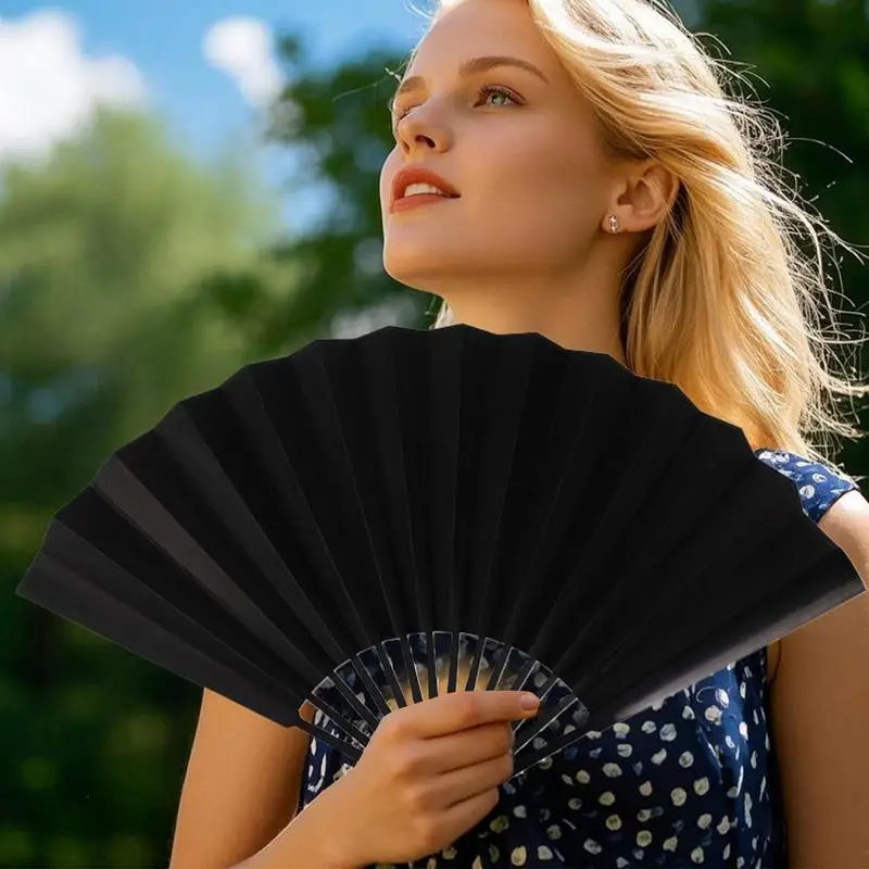 مراوح ديكور قابلة للطي، مروحة ورقية يدوية تقليدية قابلة للطي، دعائم رقص إبداعية تقليدية للحفلات الراقصة