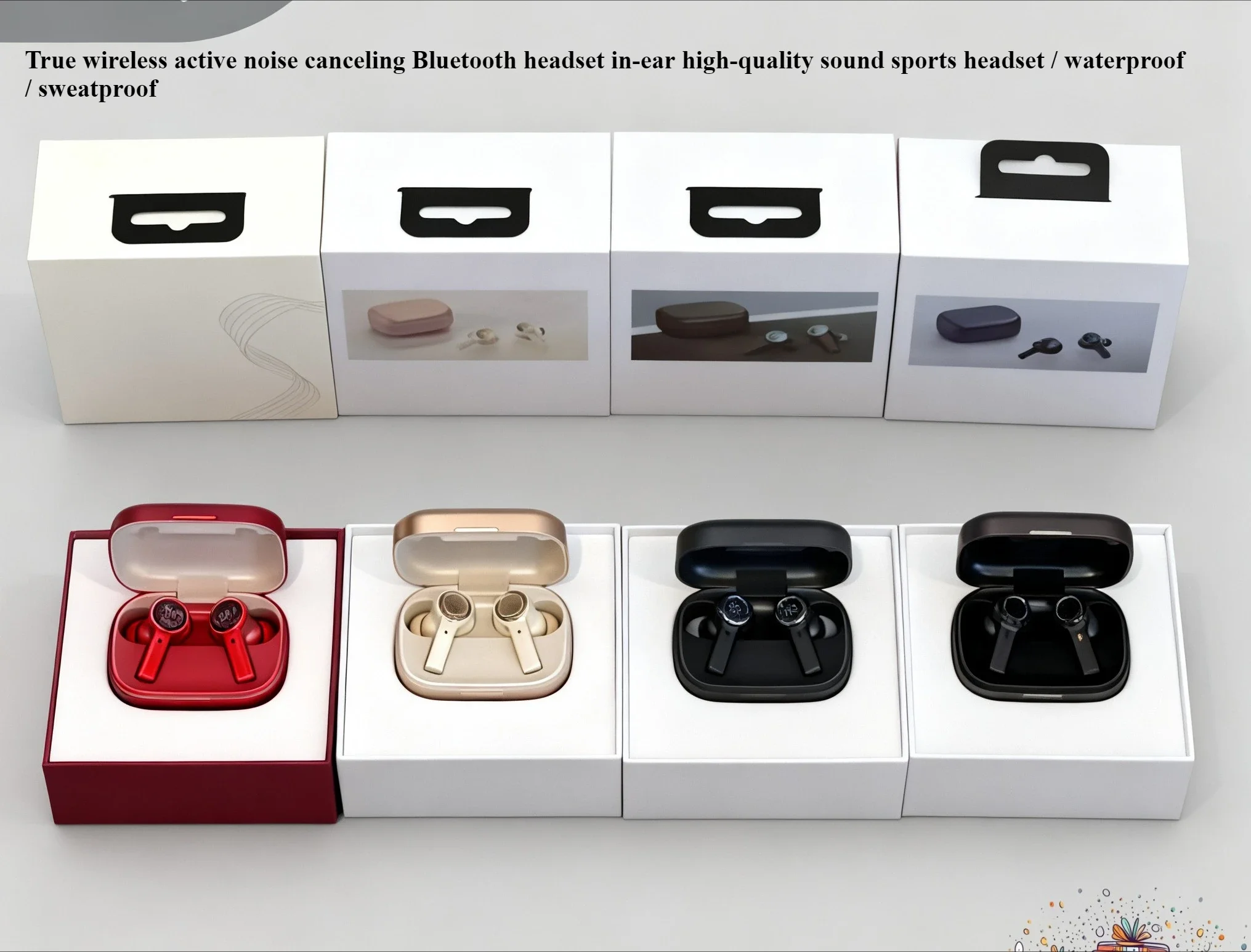 完全ワイヤレス-アクティブノイズキャンセリング-bluetooth-ヘッドセット-インイヤー-高音質-スポーツヘッドセット-防水-防汗