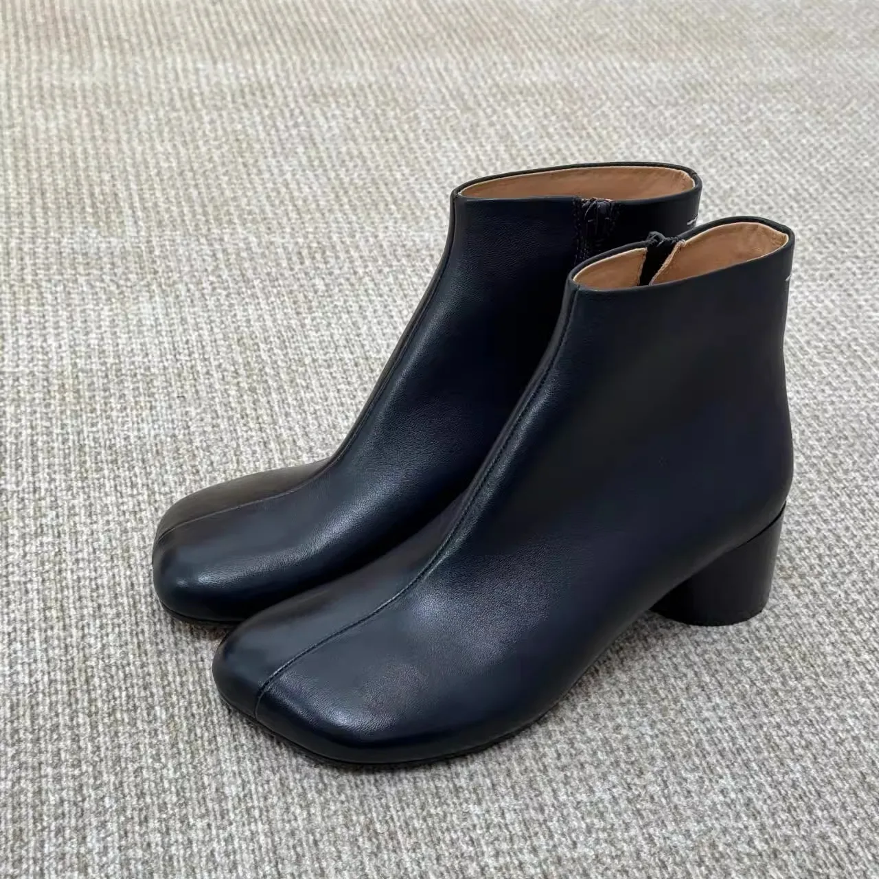 

Square Toe Boots Women High Heels Black Autumn Winter Ankle Boots Ladies Chunky Heel Casual Fashion Party Shoes Botas Mujer