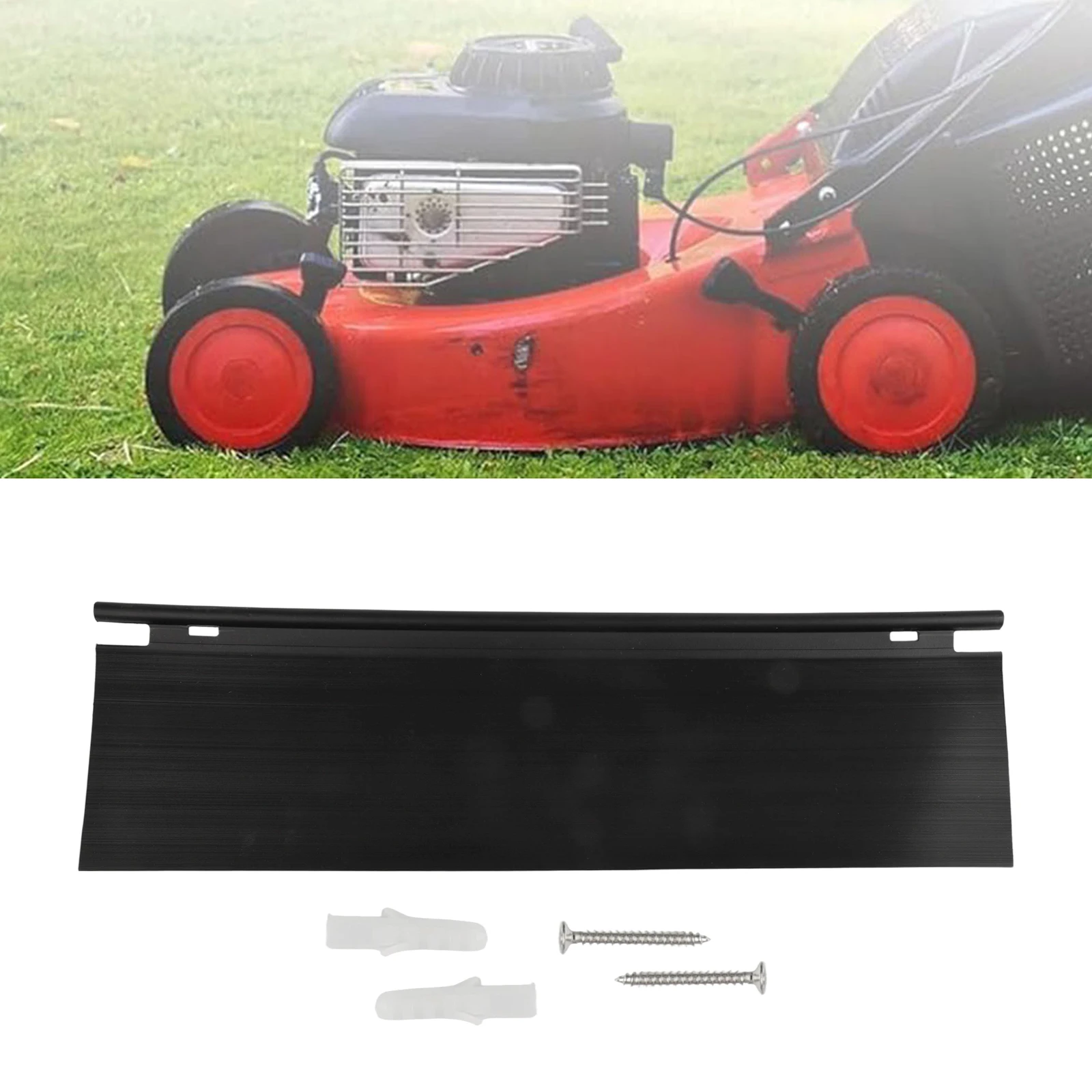 Black Lawnmower Trailing Shield Lawn Mower Accessories Easy Installation Maintenance Accessory Quick Replacement