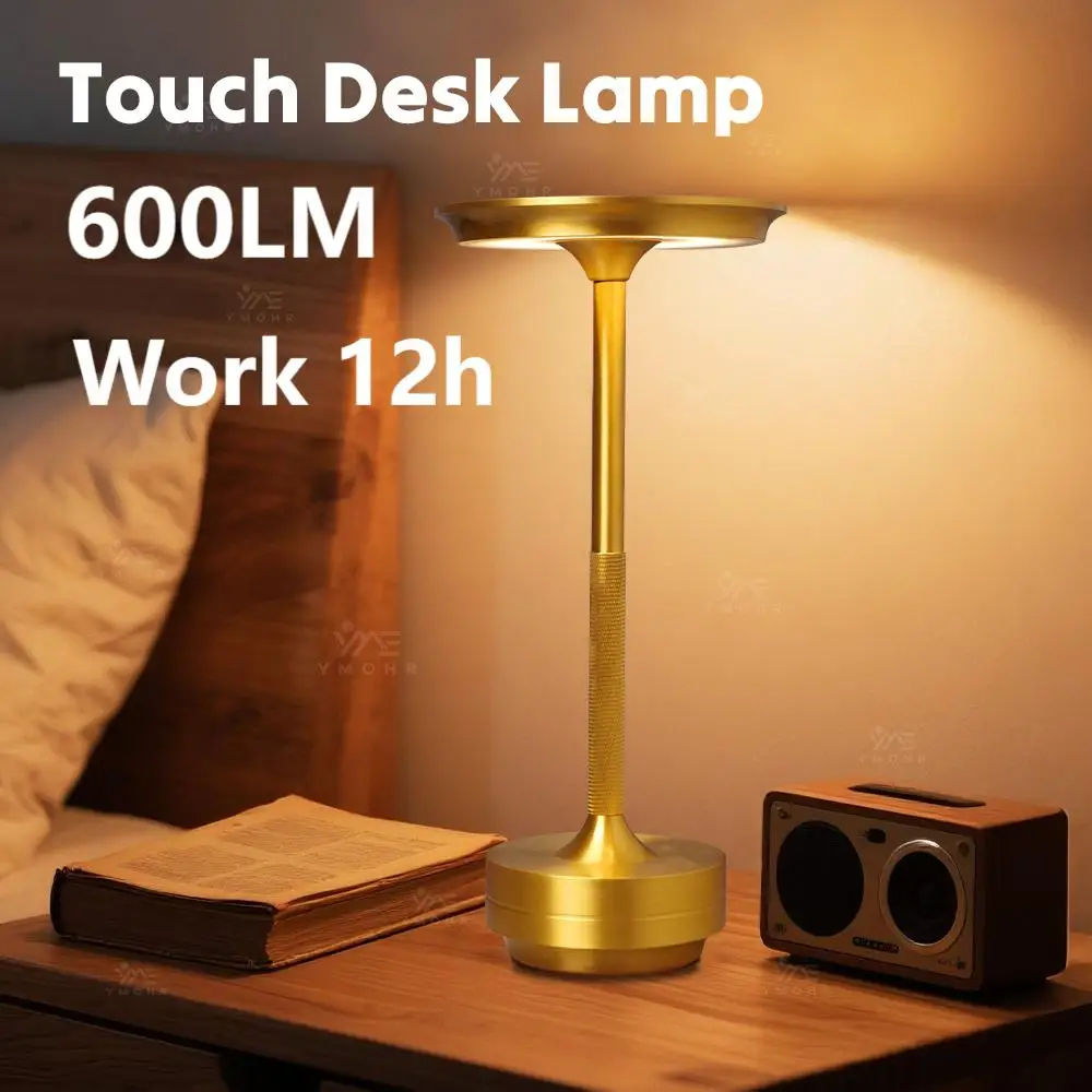 Светодиодный рождественский светильник для настроения, настольная лампа, USB перезаряжаемая настольная лампа, сенсорный датчик, беспроводной бар, ресторан, декор для спальни, креативные подарки новогодние украшения