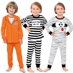 Kids Pajamas Mummy Cosplay Costume Toddler Halloween Outfit Infant Carnival Dress Up Purim Party Clothes New Year Gift Pjs