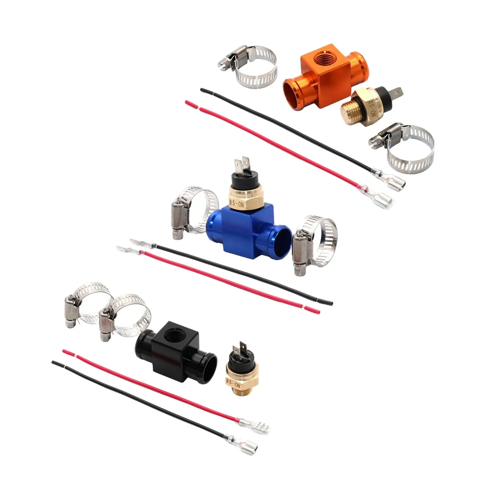 مروحة ترموستات درجة الحرارة التبديل دراجة نارية مروحة التبريد الكهربائية ترموستات أطقم #5