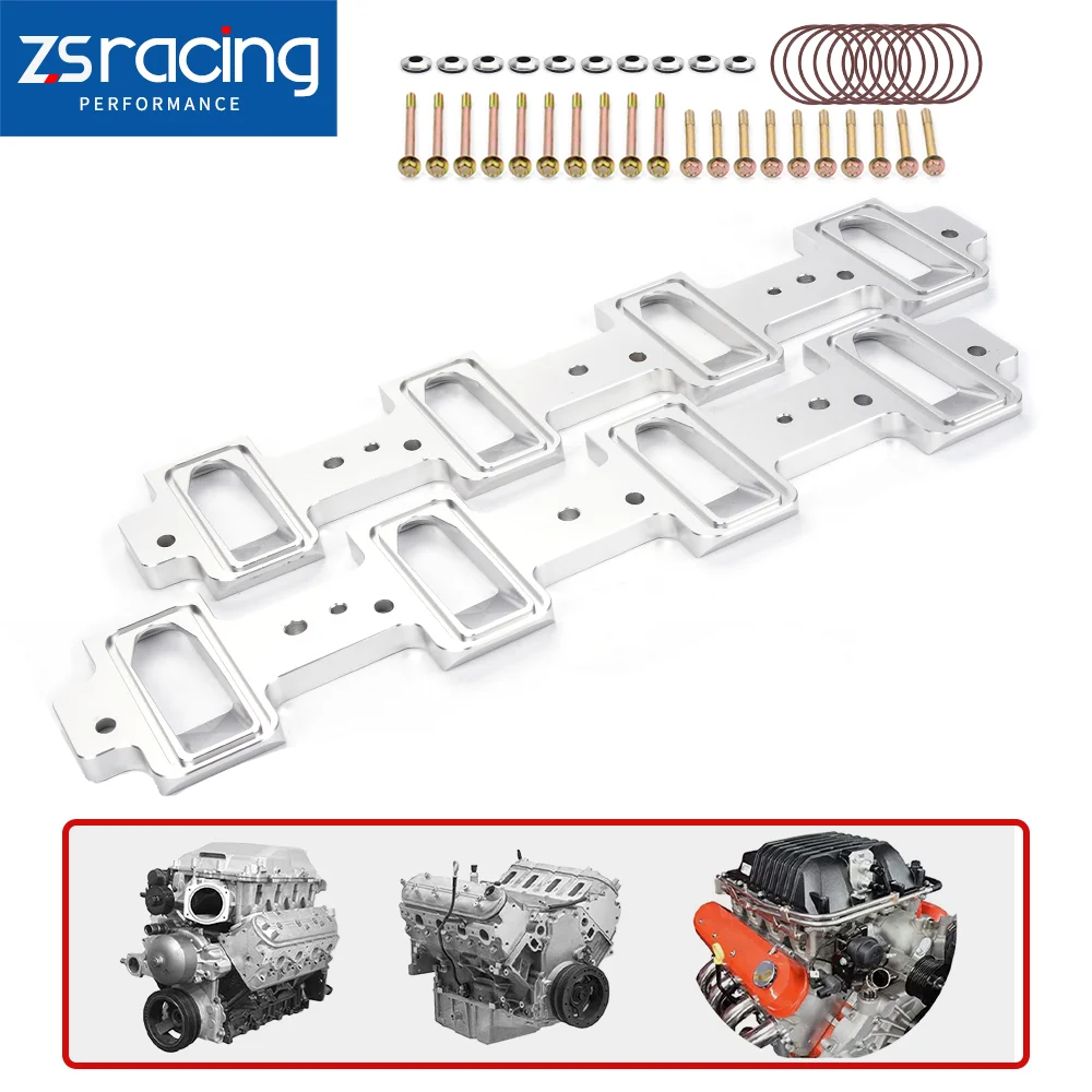 Прямоугольный порт, адаптер впускного коллектора собора 551316 для головки блока цилиндров с соборным портом LS1 до LS3 LSA ZL1 CTS-V CR1854 Прямоугольный порт, адаптер впускного коллектора собора 551316 для головки блока цилиндров с соборным портом LS1 до LS3 LSA ZL1 CTS-V CR1854
