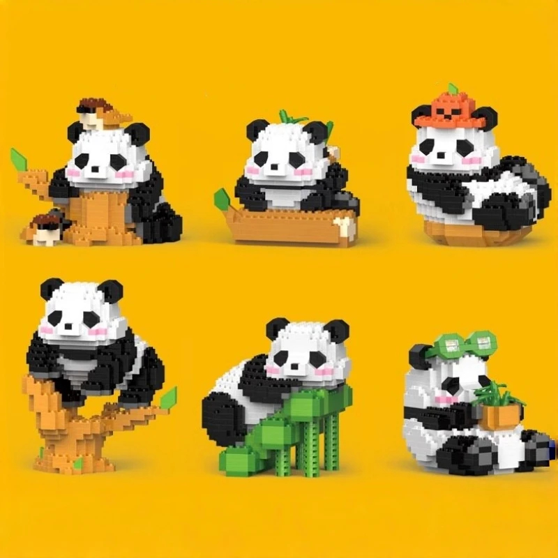 

Конструктор «Панда»: имитация животного, развивающая игрушка для детей, подарок на день рождения, милые фигурки для рабочего стола