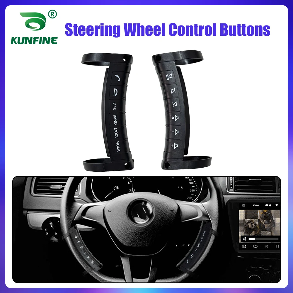 Universal Wireless Steering Wheel Remote Control Multi-function Button Remote Bluetooth for Car Radio DVD GPS