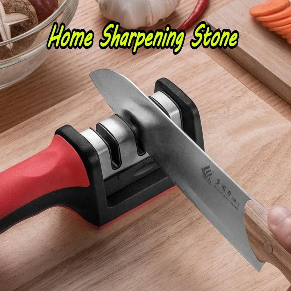 Three-Purpose Sharpening Stone for Kitchen Tools Home Sharpening Stone Professional Knife Sharpener Accessories Knives Dining